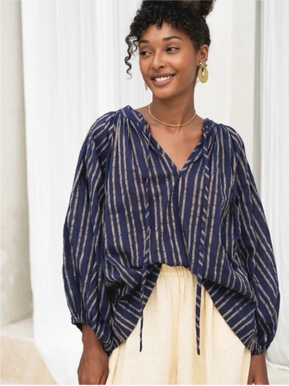 NEW! Daughter’s of India Poet Blouse Medium